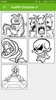 Graffiti Character Coloring Pages imagem de tela 1