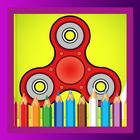 Fidget Spinner Coloring Pages for Preshcool icon
