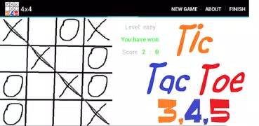 Tic-tac-toe 3-4-5