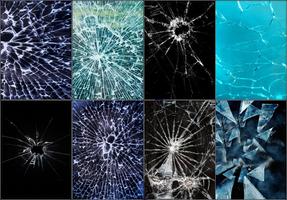 Broken Glass Wallpaper постер