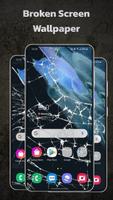 Broken Screen with Crack Prank پوسٹر