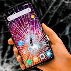 Broken screen wallpaper آئیکن