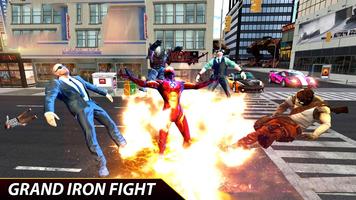 3 Schermata Flying Iron Superhero Spider : City Rescue Mission