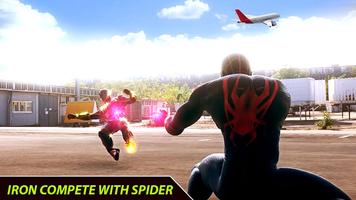 Flying Iron Superhero Spider : City Rescue Mission Ekran Görüntüsü 2