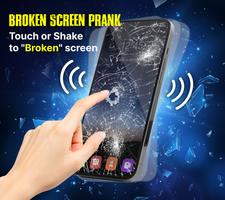Broken Screen - Phone Prank Poster