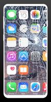 Prank Broken Screen Wallpaper poster