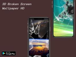 Broken Screen Wallpaper poster