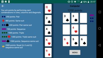 Tic Tac Poker اسکرین شاٹ 1