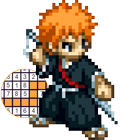 BLEACH Pixel Coloring Anime ไอคอน