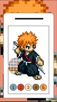 BLEACH Pixel Coloring Anime poster