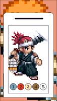 BLEACH Pixel Coloring Anime imagem de tela 1