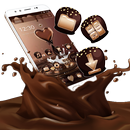 Brown Chocolate Sweet Heart Theme❣ APK