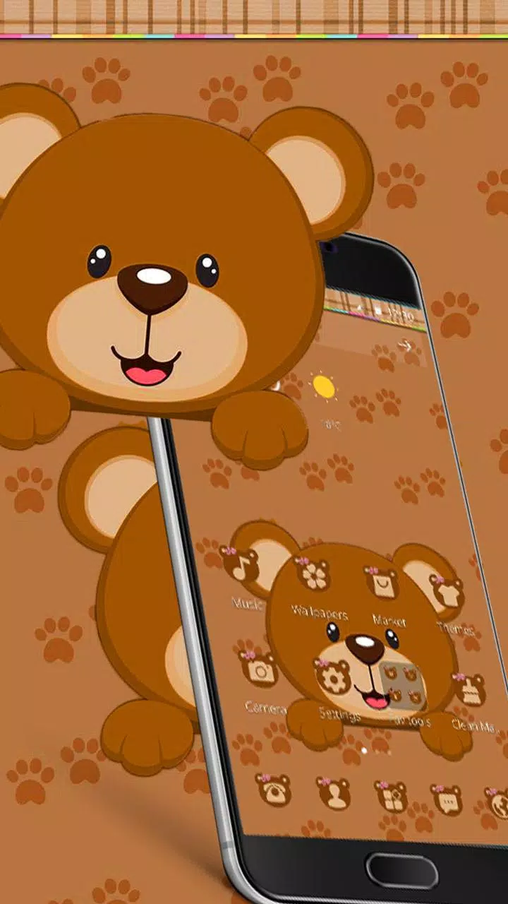 Tải xuống APK Brown hoạt hình gấu gấu Theme cho Android