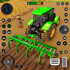 Jeu de ferme de tracteurs réel icône