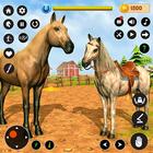لعبة الحصان محاكاة الأسرة 3D أيقونة