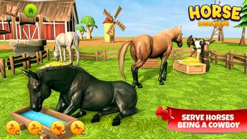 Horse Simulator Family Game 3D captura de pantalla 1
