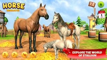 Horse Simulator Family Game 3D captura de pantalla 3