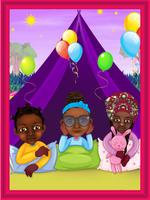 Brown Girls Makeup PJ Party screenshot 1
