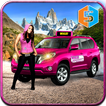 Pink Taxi Driving Game 3D