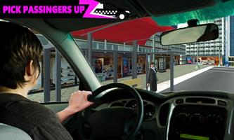 Pink Taxi Driving Game 3D capture d'écran 3