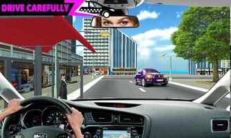 Pink Taxi Driving Game 3D poster