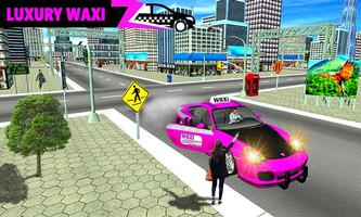 Pink Taxi Driving Game 3D 截圖 1