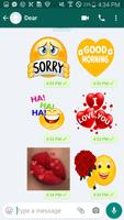 IKiss Love Stickers-WaStickers Affiche