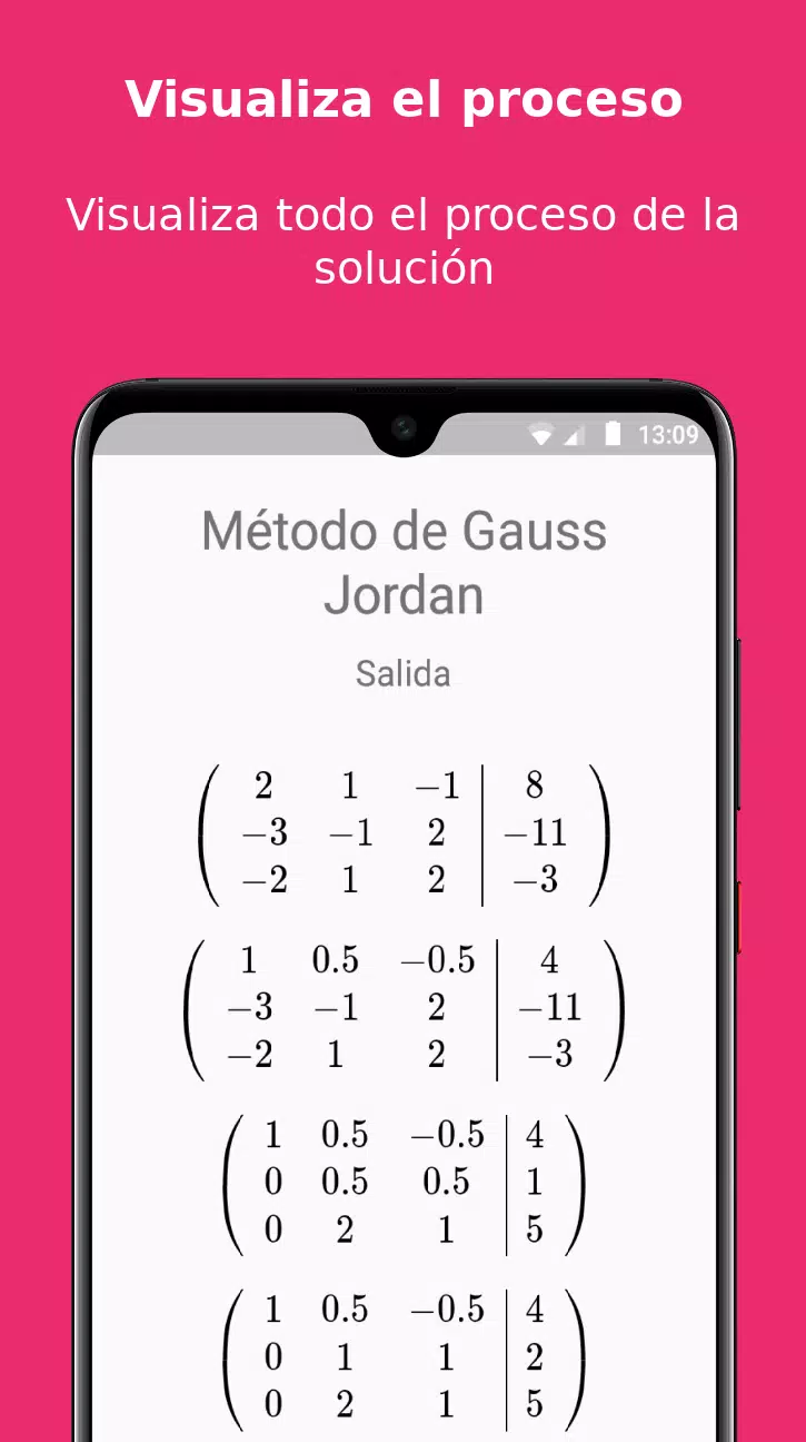 Descarga de APK de Gauss Jordan Solver para Android