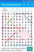 Wortsuche Spiel auf Deutsch Plakat