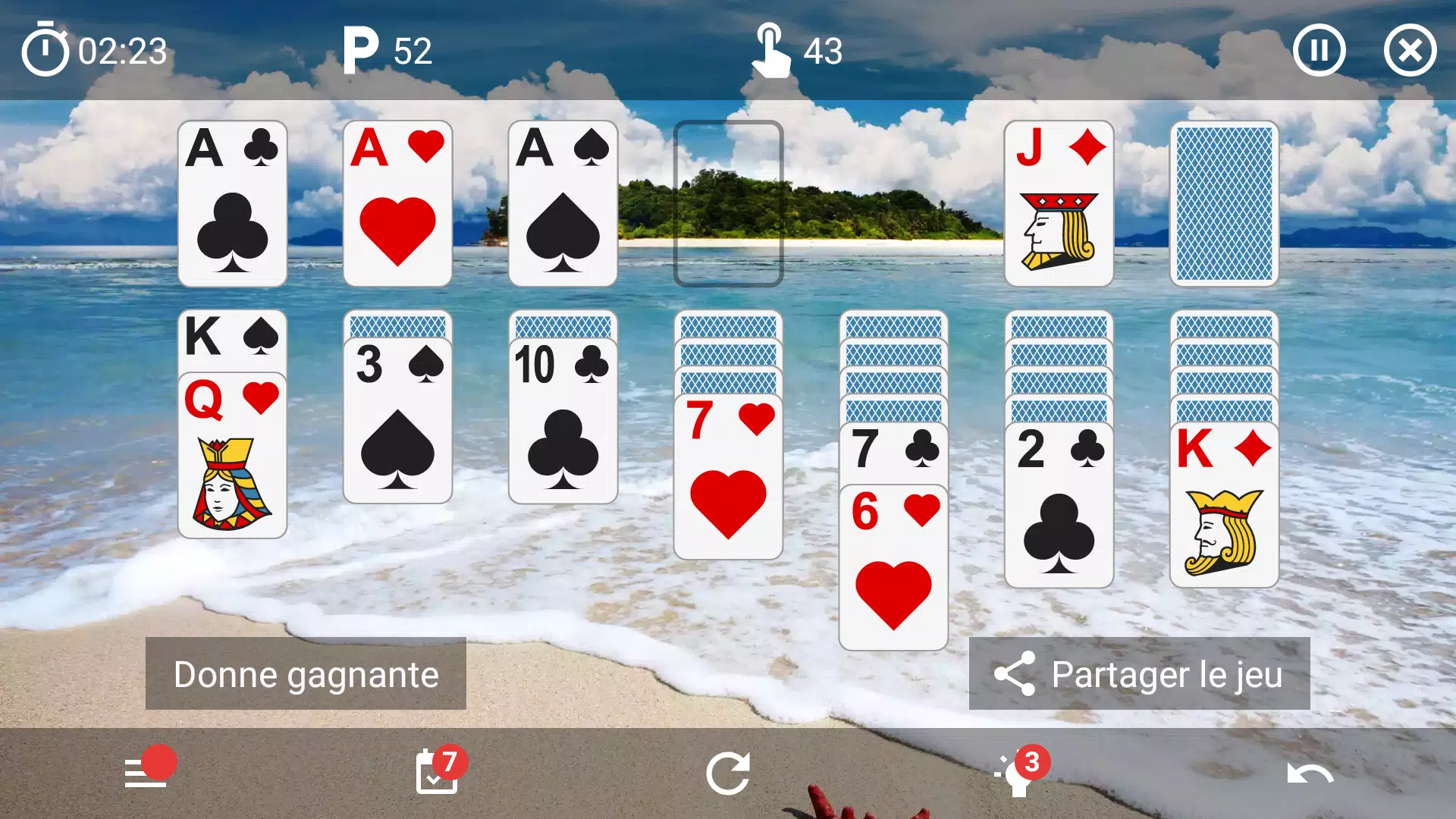 Solitaire français - Version classique sur