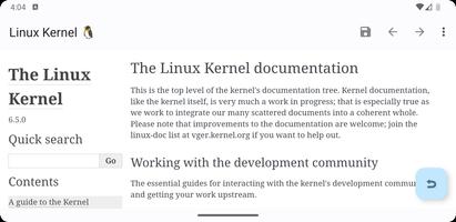 Linux Kernel Documentation capture d'écran 1