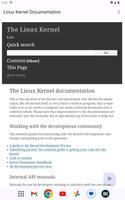 برنامه‌نما Linux Kernel Documentation عکس از صفحه