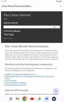 Linux Kernel Documentation imagem de tela 2