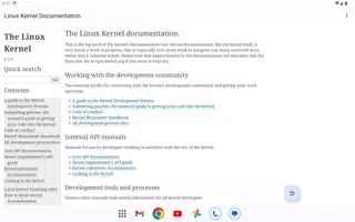 Linux Kernel Documentation imagem de tela 3