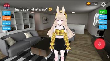 Luna Girlfriend Simulator 3D captura de pantalla 2