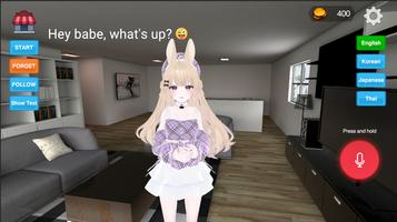 Luna Girlfriend Simulator 3D captura de pantalla 3