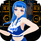 Dancing Girl Anime MMD-icoon