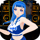 Dancing Girl Anime MMD أيقونة