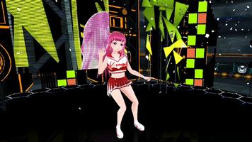 Dancing Girl Anime MMD โปสเตอร์