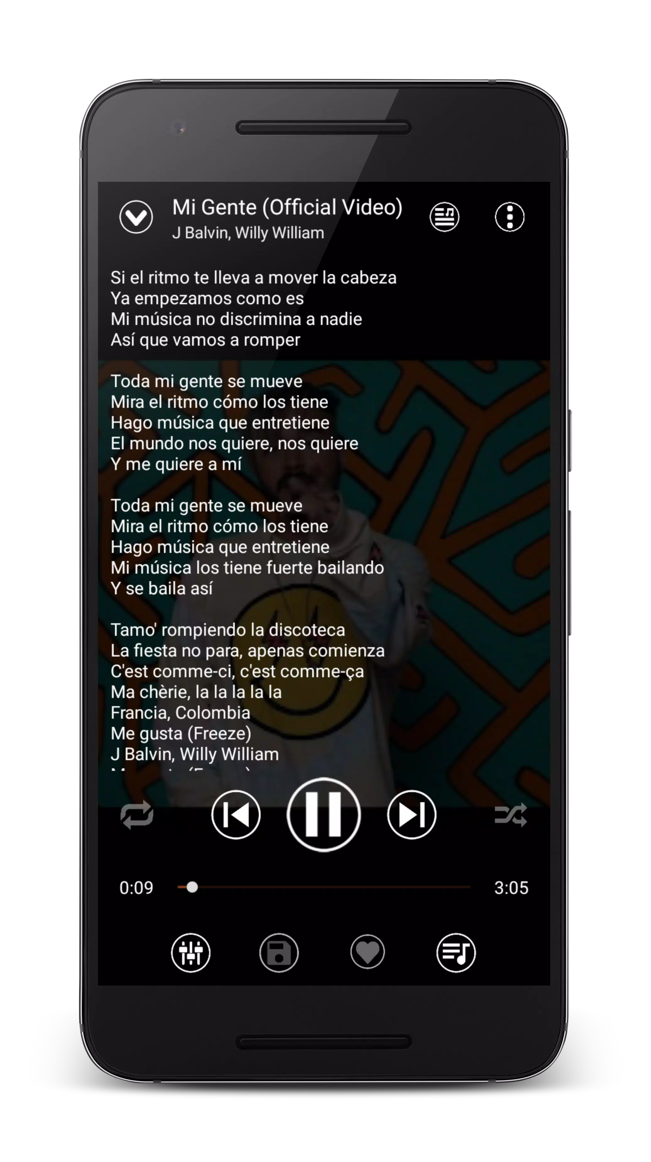 Lyrics Mp3 Music & Audio Player APK pour Android Télécharger