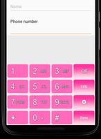 Pink Keyboard captura de pantalla 2