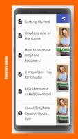 Onlyfans Creator Guide App captura de pantalla 1