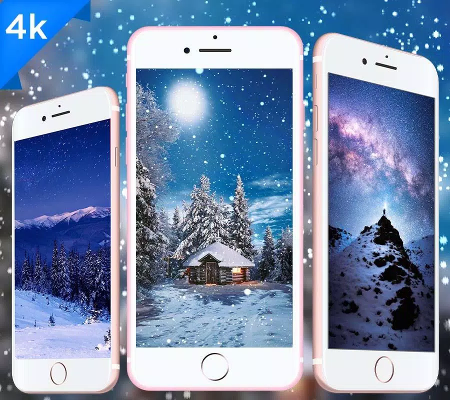 Winter and Snow Night HD Wallpaper APK pour Android Télécharger