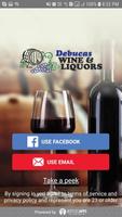 Debucas Wine & Liquors plakat