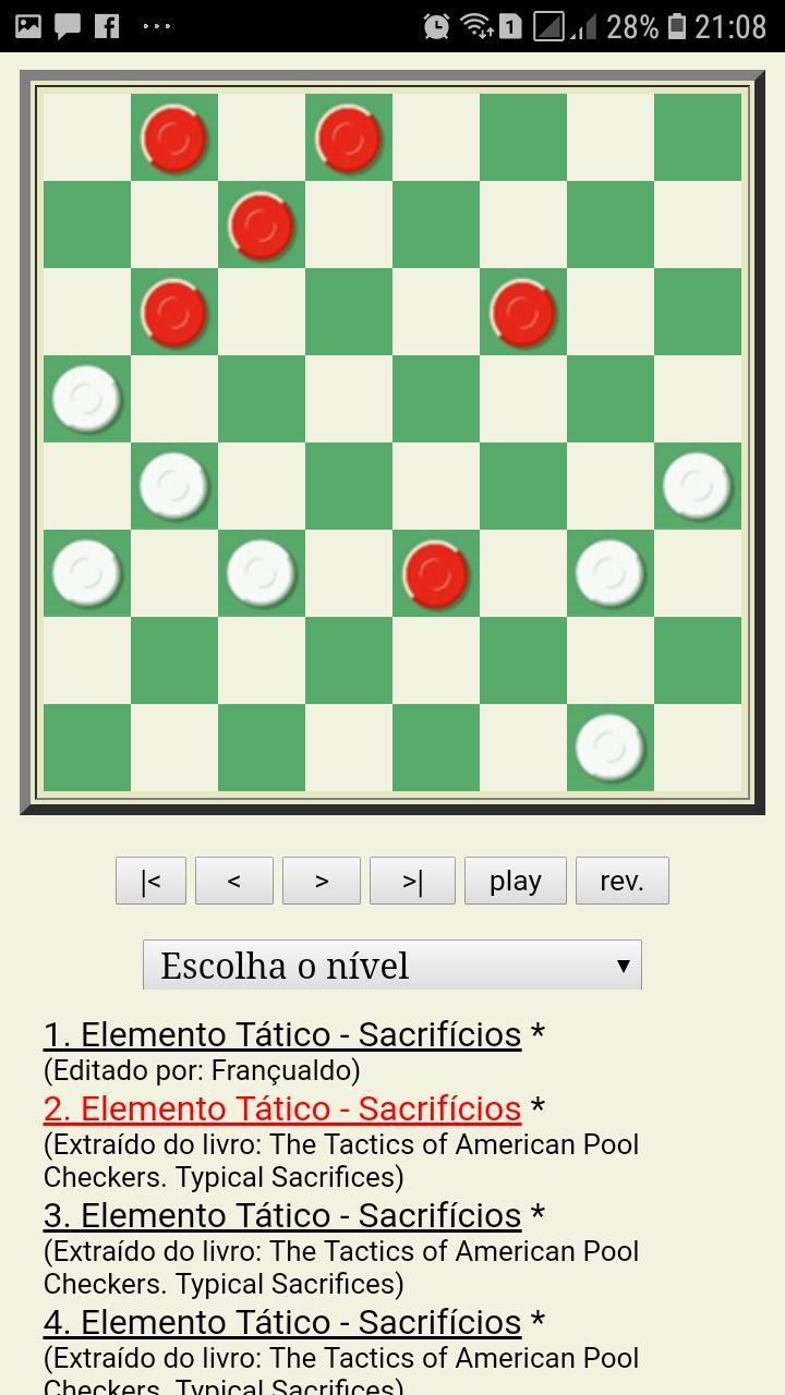 Jogo de Damas Online Curso Treinamento de Cálculo