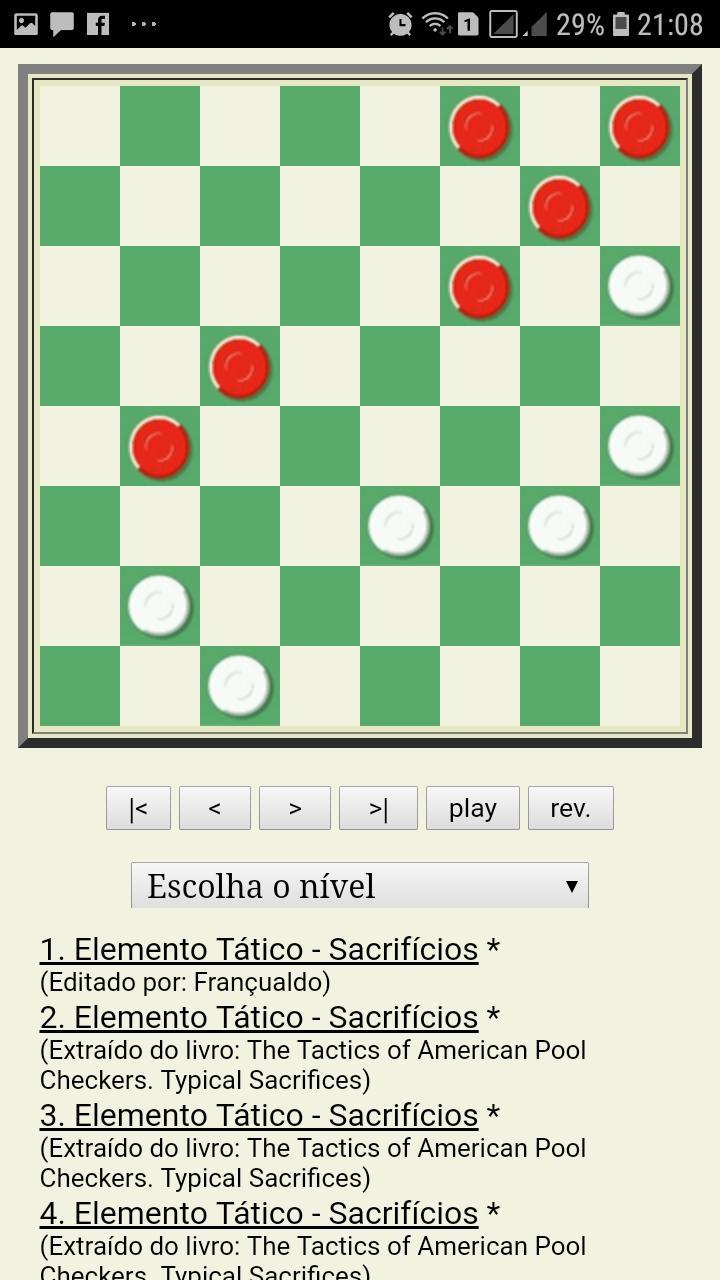 Jogo de Damas Online Curso Treinamento de Cálculo