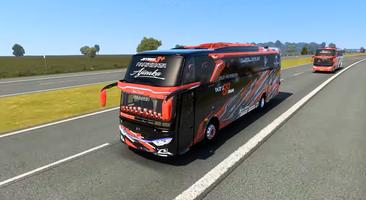 Bus Pariwisata Simulator 2023 ポスター