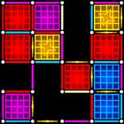 Dots Boxes neon relaxing game أيقونة