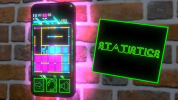 Dots Boxes neon relaxing game تصوير الشاشة 2