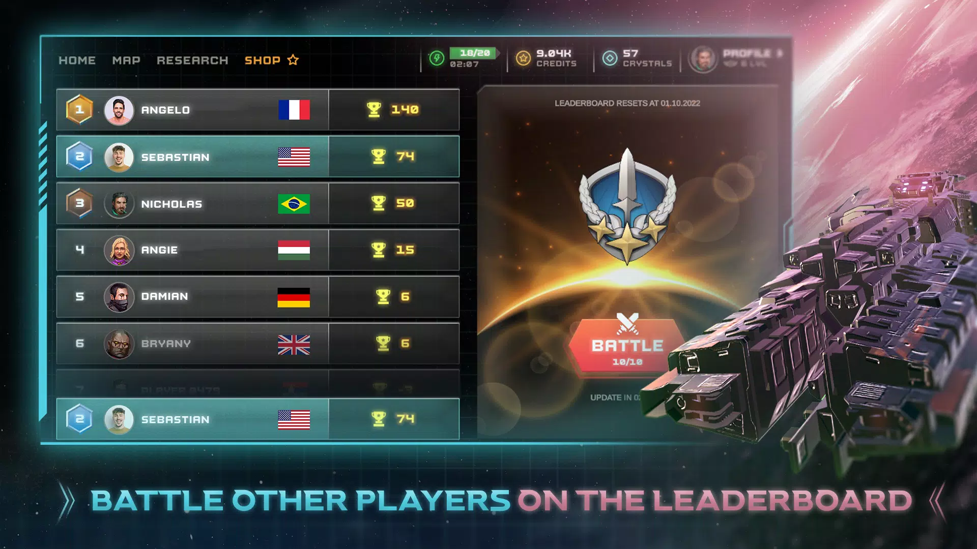 Galaxy Arena Space Battles